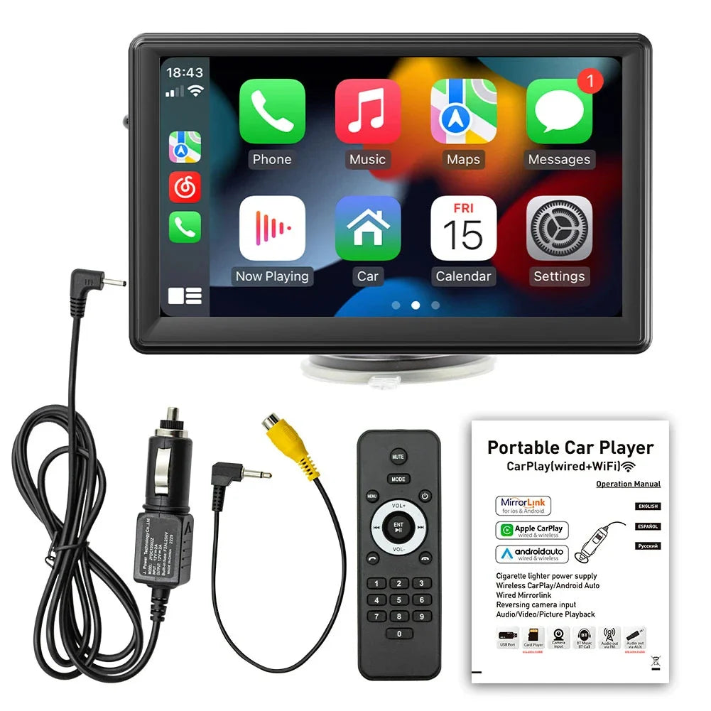 Tabletă Auto Inteligentă cu CarPlay & Android Auto Wireless