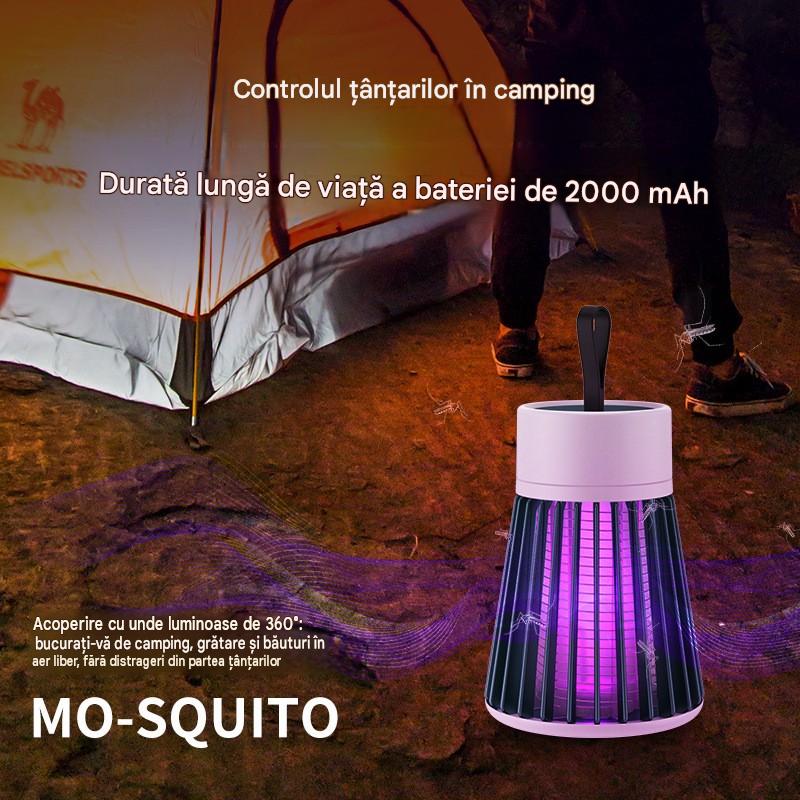 Lampă Anti-Insecte cu Șoc Electric – Reîncărcabilă USB, Fără Chimicale