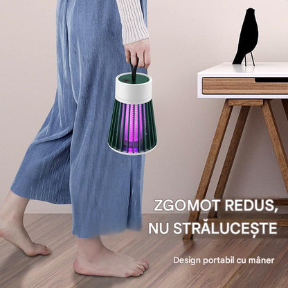Lampă Anti-Insecte cu Șoc Electric – Reîncărcabilă USB, Fără Chimicale
