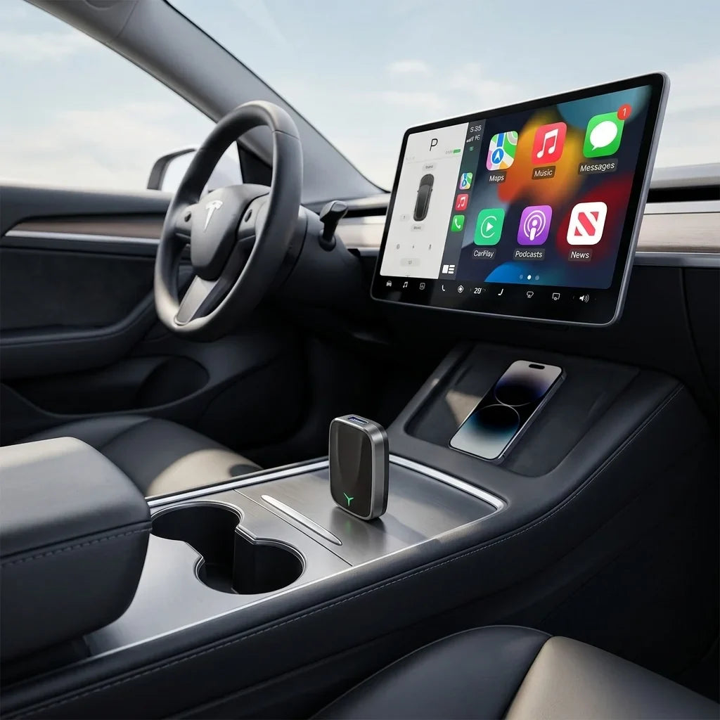 Adaptor Auto 2-in-1: CarPlay & Android Auto Fara Fir