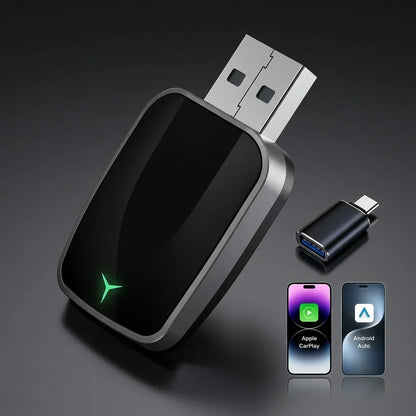 Adaptor Auto 2-in-1: CarPlay & Android Auto Fara Fir